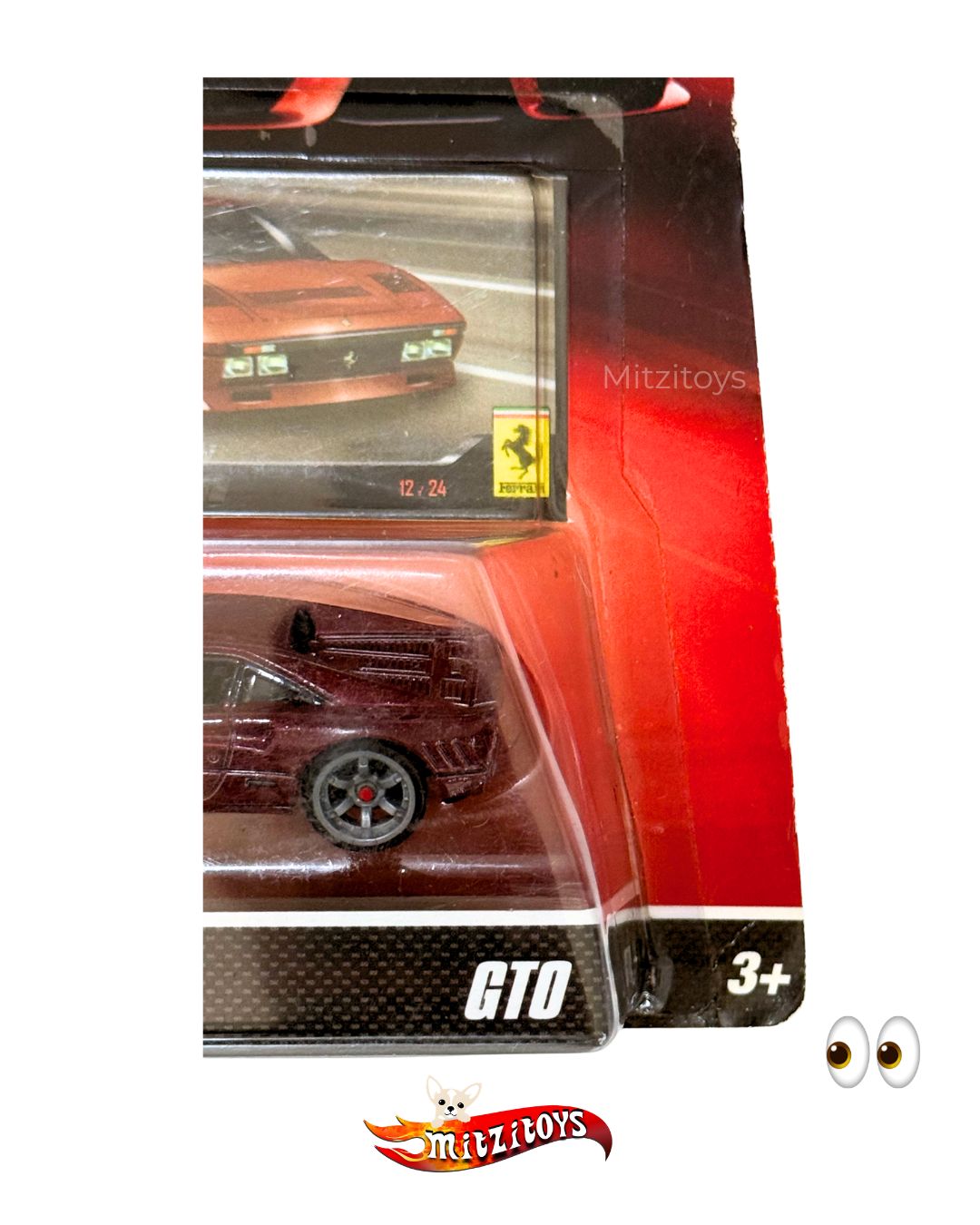 Ferrari GTO (12/24) ( Detalle)- Ferrari Racer - Hot Wheels