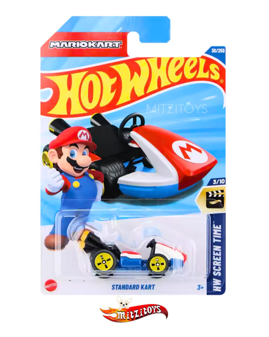 Mario Kart Standard Kart - Hot Wheels Básico -  Screen Time