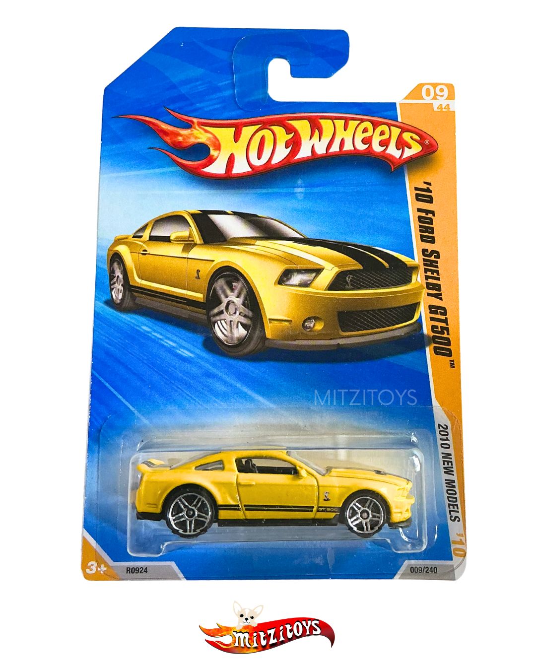 '10 Ford Shelby GT500 (009/240) - 2010 New Models (09/44) - Hot Wheels Básica