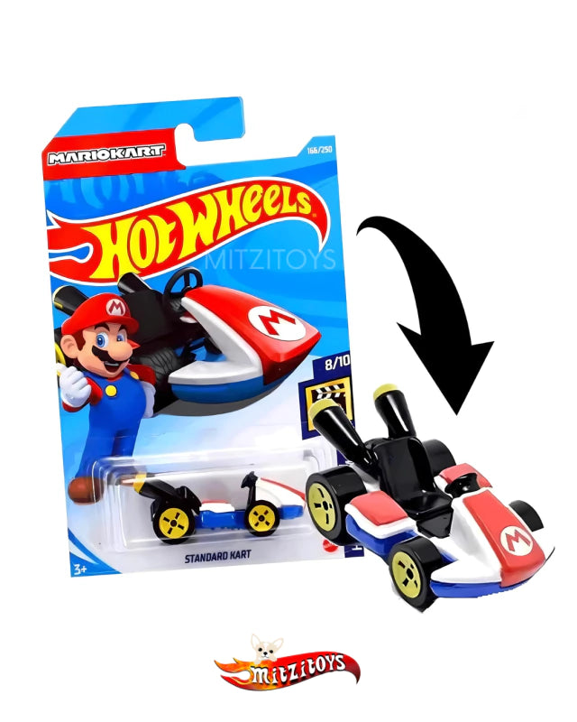 Mario Kart Standard Kart - Hot Wheels Básico -  Screen Time