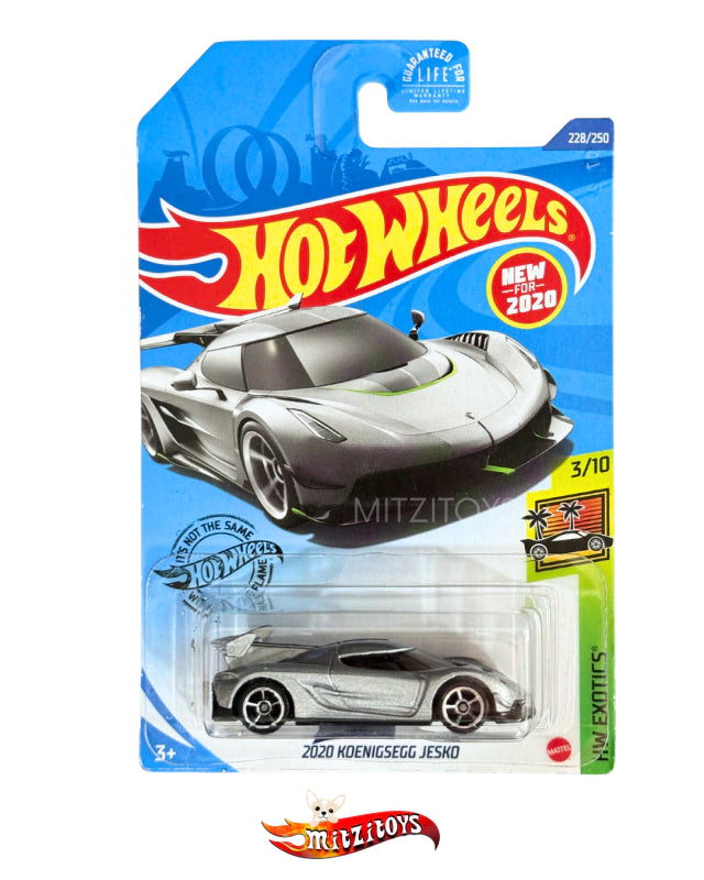 2020 Koenigsegg Jesko - Hot Wheels HW Exotics (3/10) - Plateado Metálico