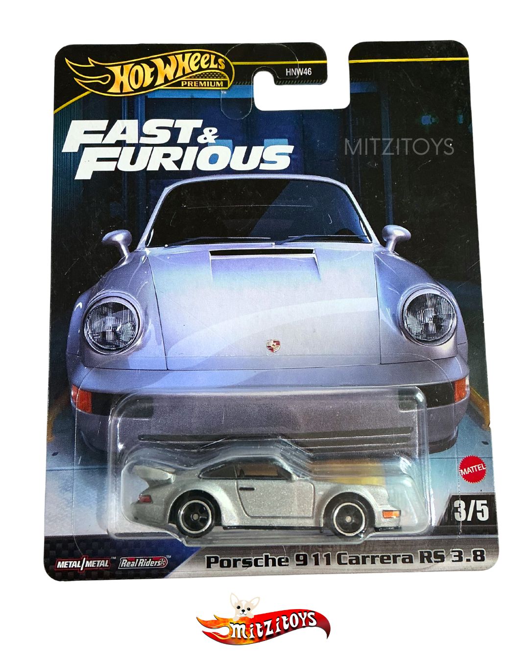 Porsche 911 Carrera RS 3.8 3/5 - Fast & Furious - Hot Wheels Premium