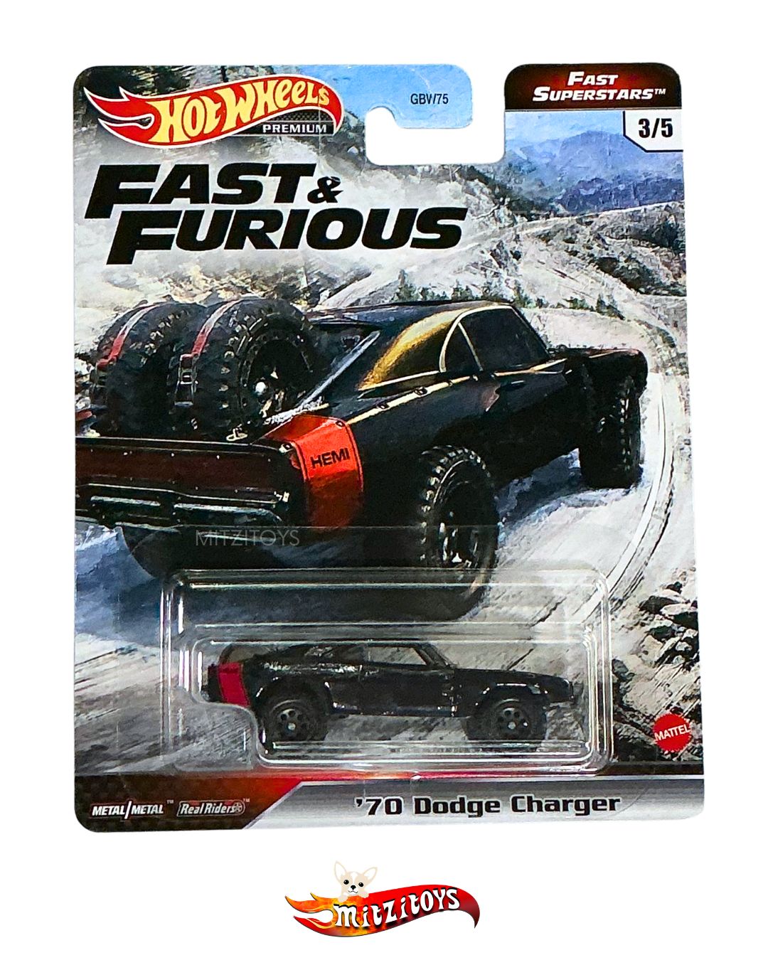'70 Dodge Charger 3/5 - Fast & Furious: Fast Superstars - Hot Wheels Premium