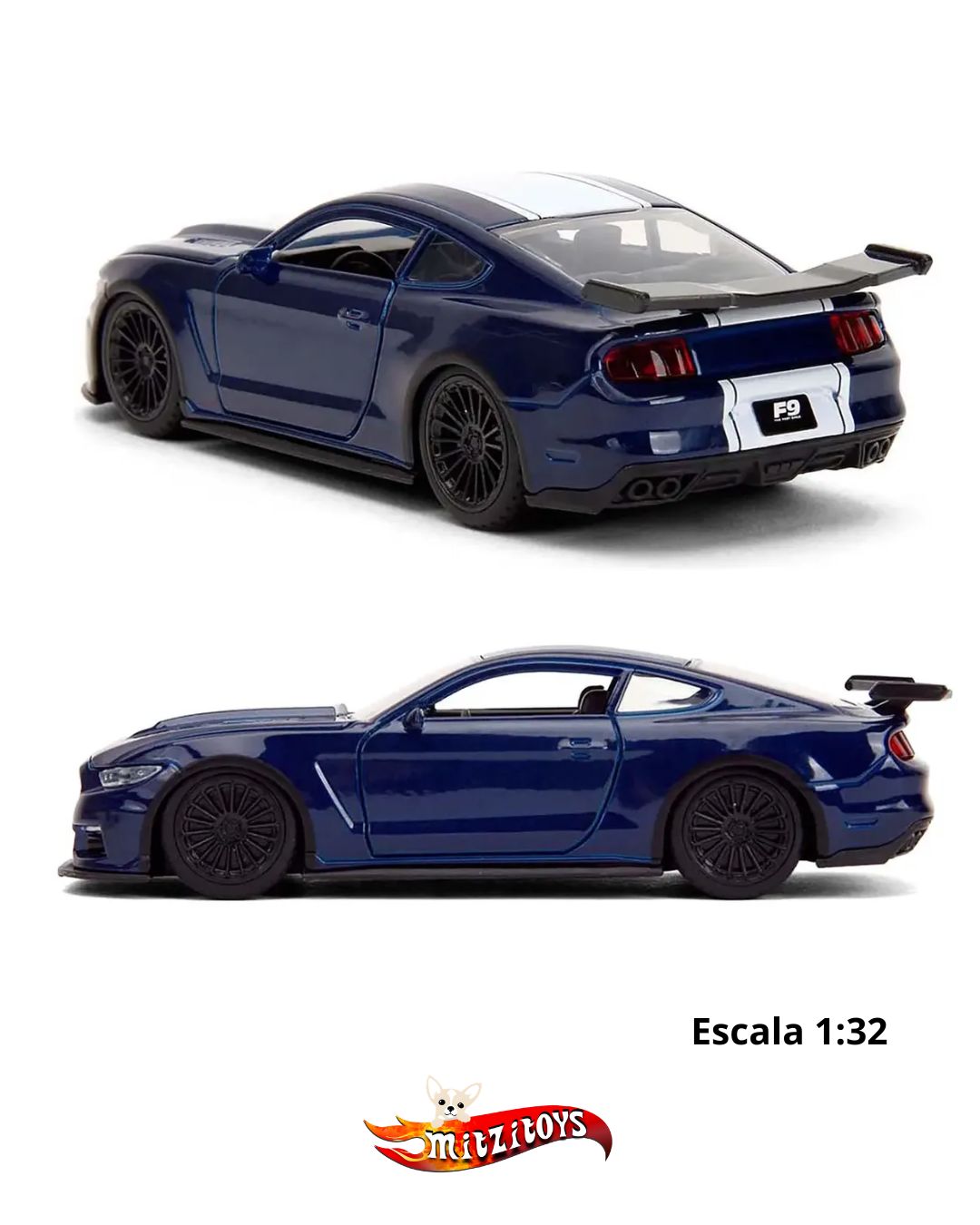 2016 Ford Mustang GT Fast & Furious (Escala 1:32) - Jada Toys