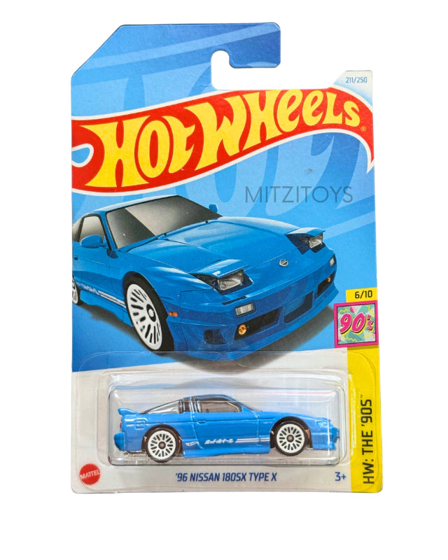 ’96 Nissan 180SX Type X - Hot Wheels HW: The '90s (6/10) - Azul