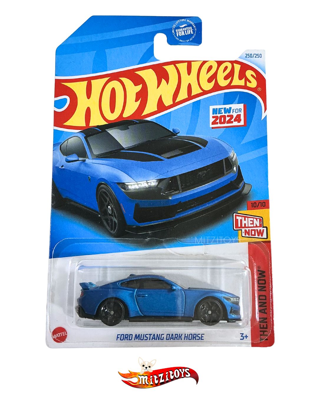 Ford Mustang Dark Horse 10/10 - Then and Now (250/250) - Hot Wheels Básica