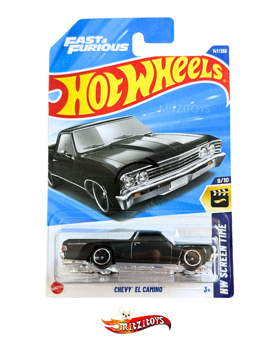 Chevy El Camino; Negro; HW Screen Time Fast & Furious (9/10) #147/250; Hot Wheels Básico