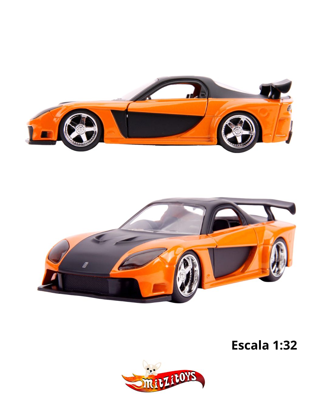 Han's Mazda RX-7 Fast & Furious (Escala 1:32) - Jada Toys