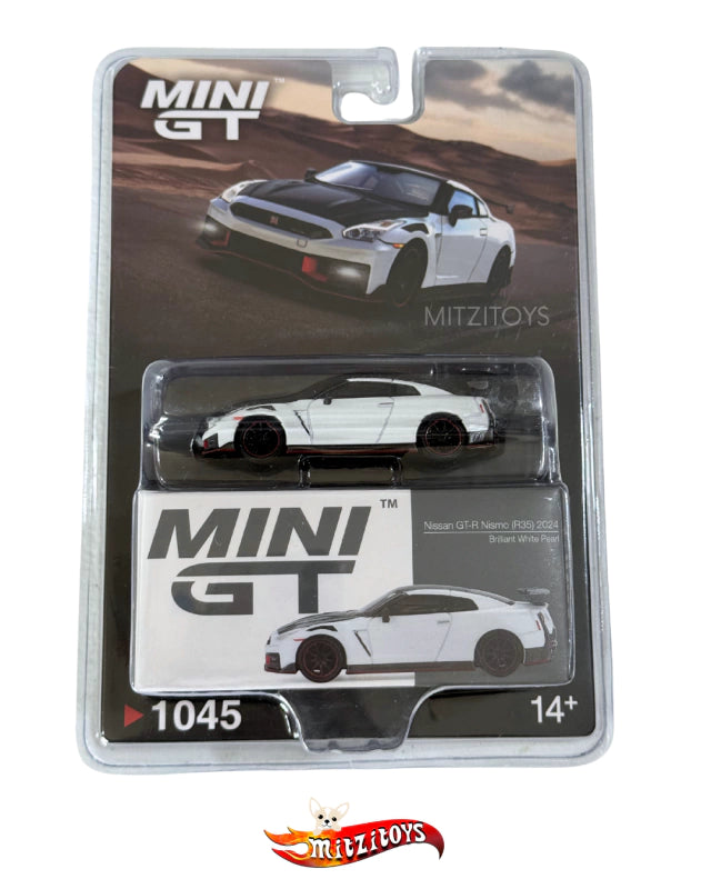 Nissan GT-R Nismo Blanco (R35) 2024 - Mini GT (#1045)