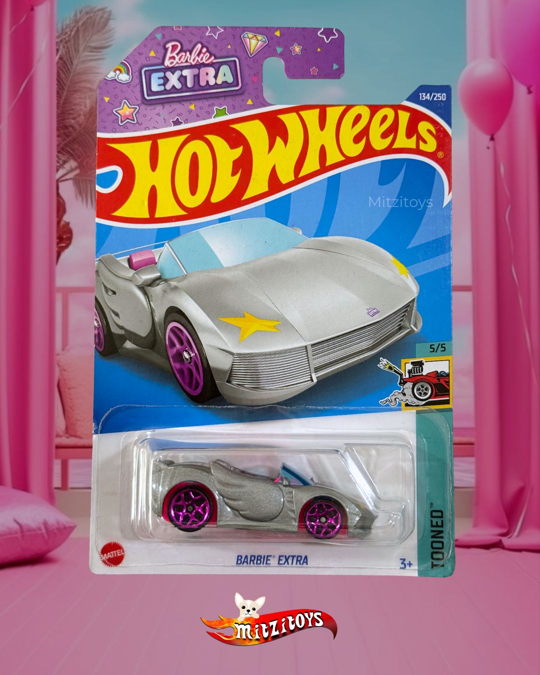 Barbie Extra (5/5) - Tooned - Hot Wheels Básico