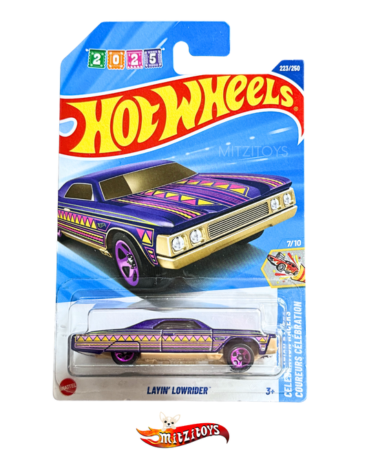 Layin' Lowrider Morado Celebration Racers (7/10), Hot Wheels Básico
