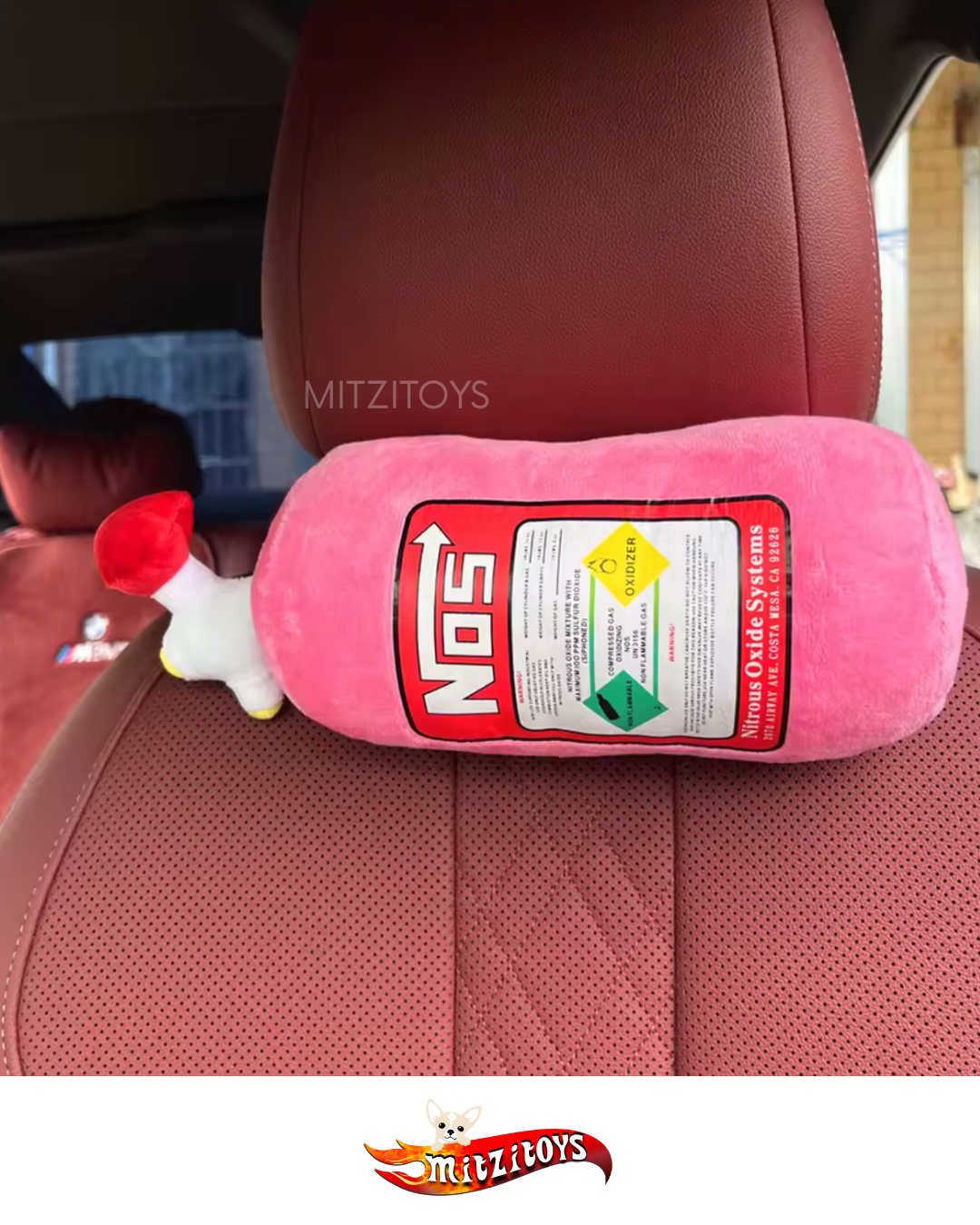 Cojín de Peluche Tanque de NOS Nitrogeno (Varios Colores)