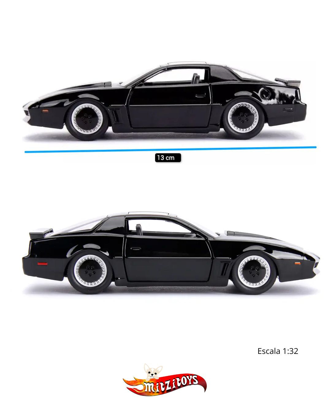 Knight Rider K.I.T.T. 1982 Pontiac Transam (Escala 1:32) - Jada Toys
