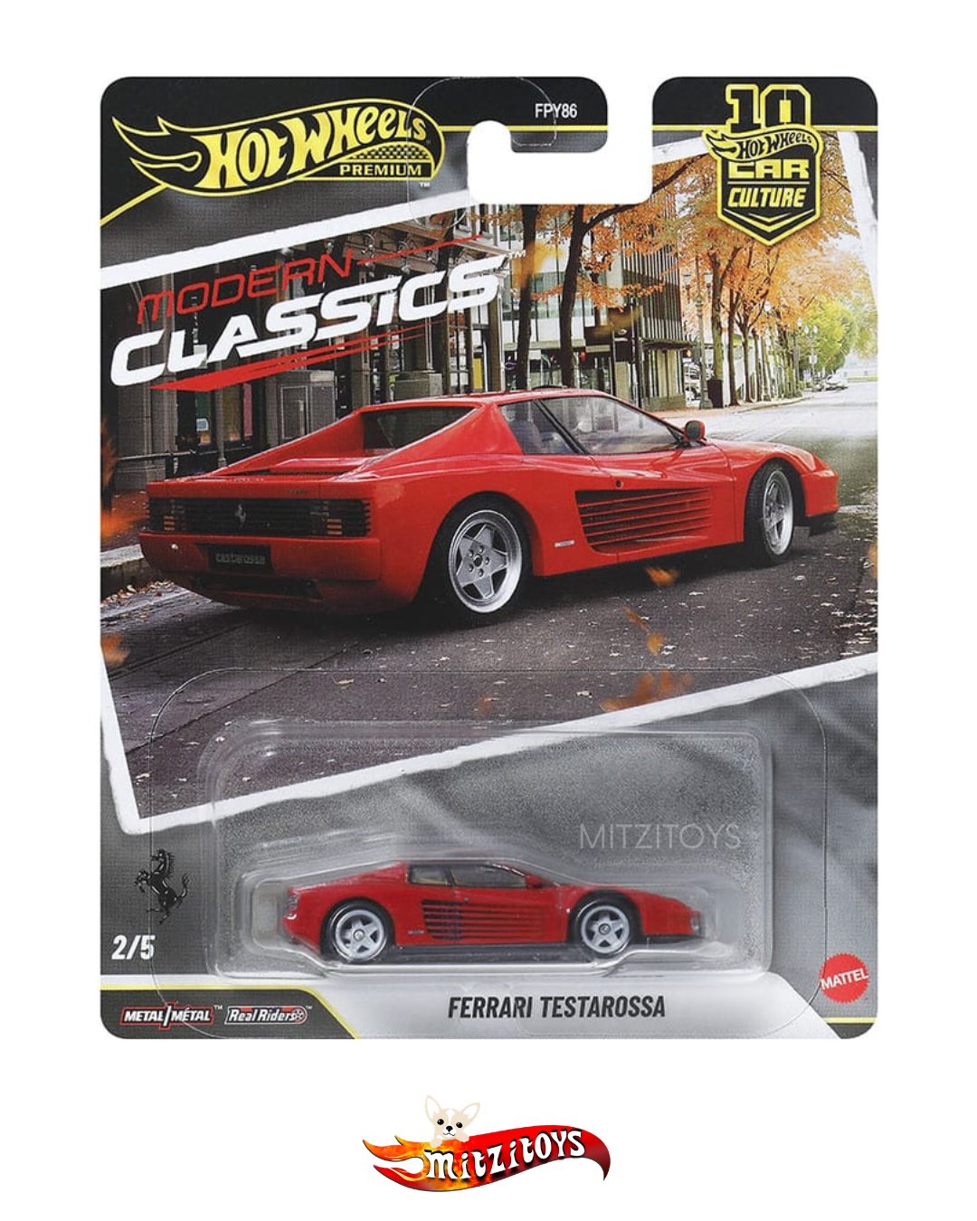 Ferrari Testarossa Rojo 2/5 Car Culture: Modern Classics HW Premium