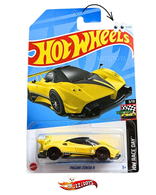 Pagani Zonda R Detalle Amarillo - Hot Wheels Basico