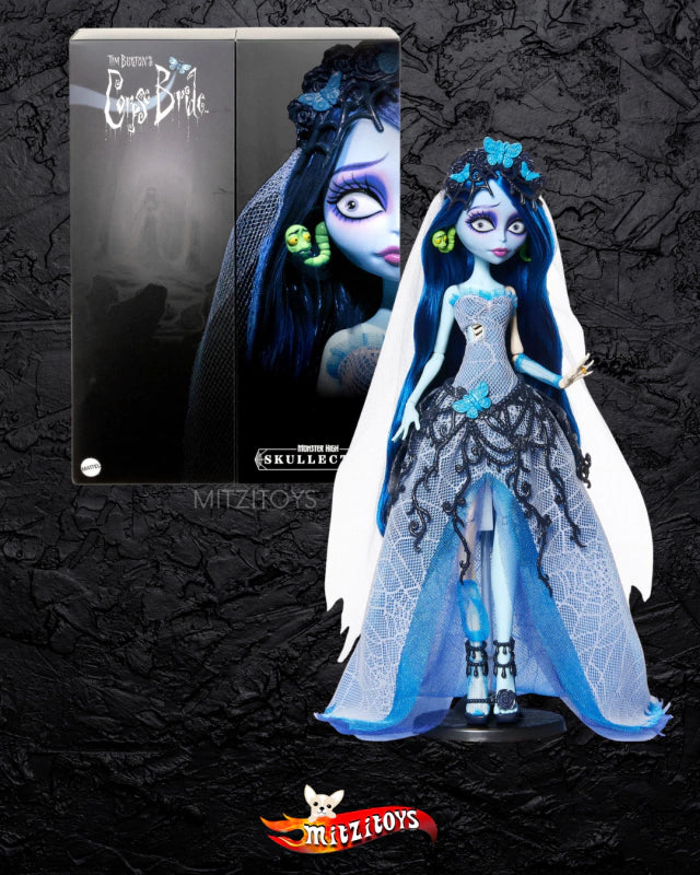 Monster High Skullector Series – Tim Burton’s Corpse Bride Emily Doll 🦋✨