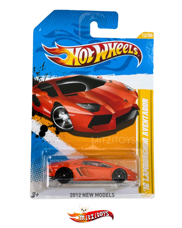 Lamborghini Aventador LP 700-4 Naranja - Hot Wheels 2012 New Models (12/50)