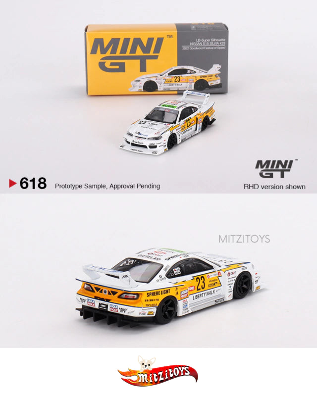 LB-Super Silhouette Nissan S15 Silvia #23 - Mini GT (#610)