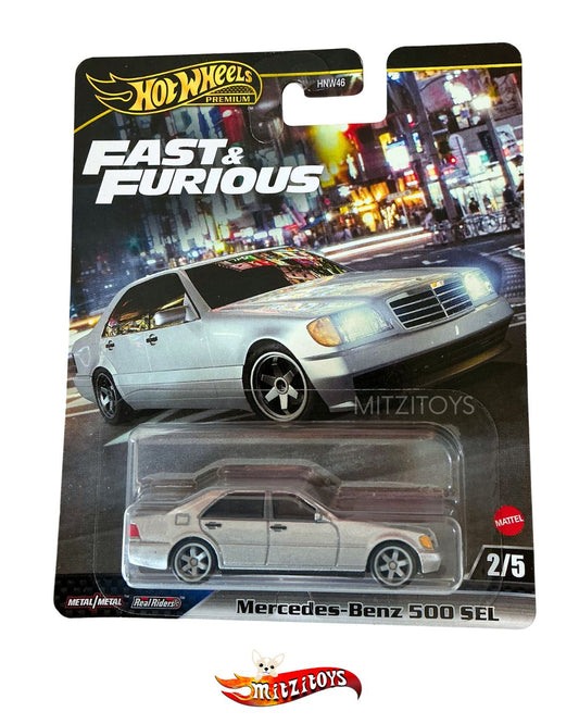 Mercedes-Benz 500 SEL 2/5 - Fast & Furious - Hot Wheels Premium