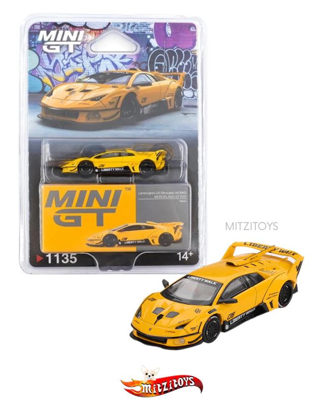 Lamborghini Murciélago GT EVO Yellow - Mini GT 1/64 - Mijo Exclusives #1135