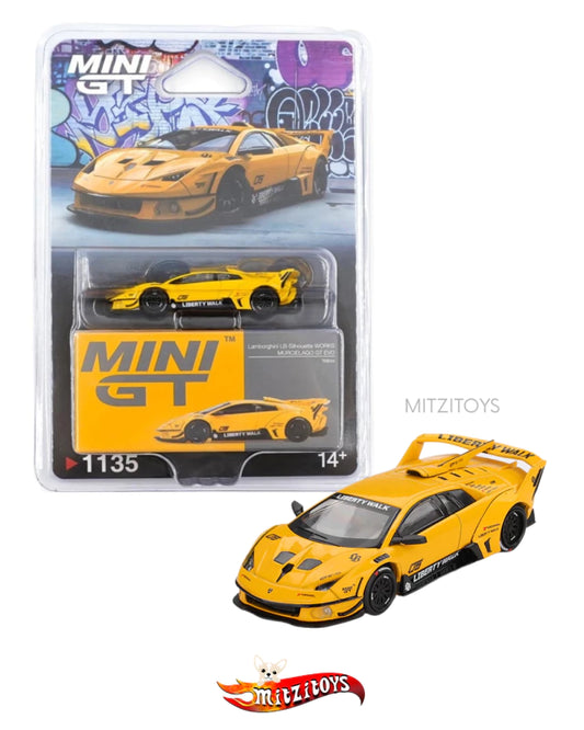 Lamborghini Murciélago GT EVO Yellow - Mini GT 1/64 - Mijo Exclusives #1135