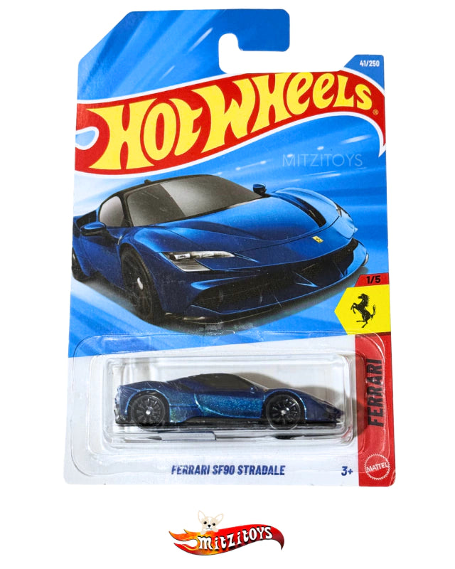 Ferrari SF90 Stradale Azul - Hot Wheels - Ferrari (1/5)