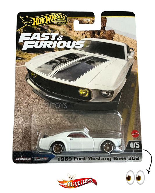1969 Ford Mustang Boss 302 4/5 - Fast & Furious - Hot Wheels Premium