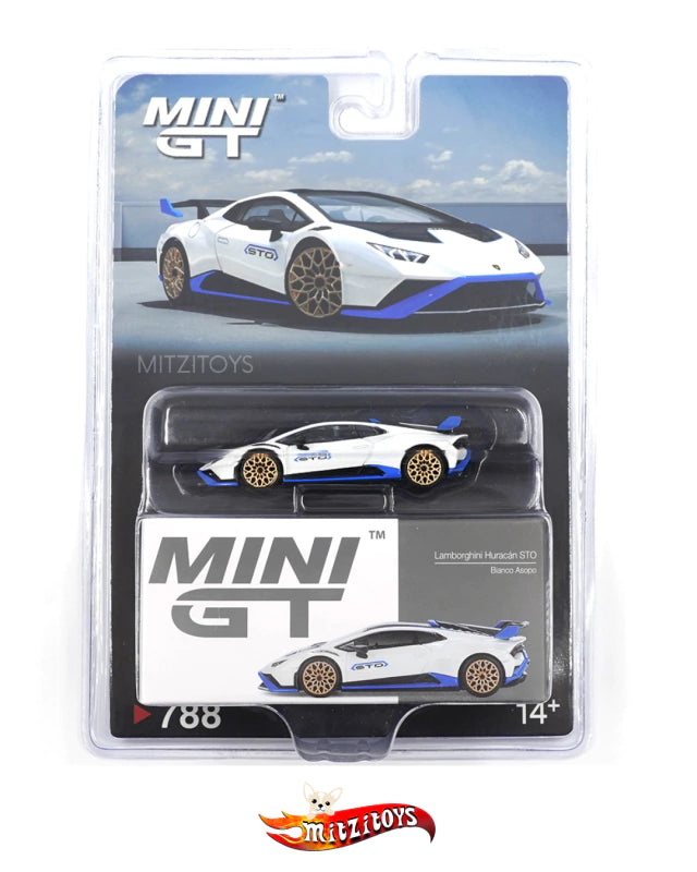 Lamborghini Huracán STO - Mini GT - Bianco Asopo (788)