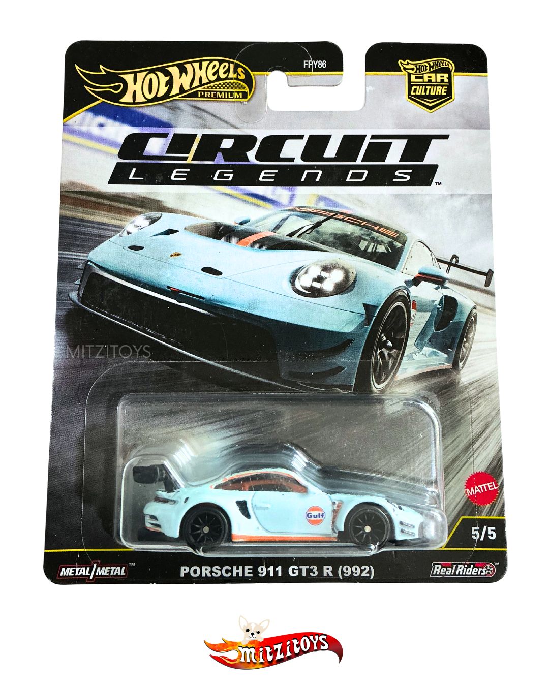 Porsche 911 GT3 R (992) 5/5 - Car Culture: Circuit Legends - Hot Wheels Premium
