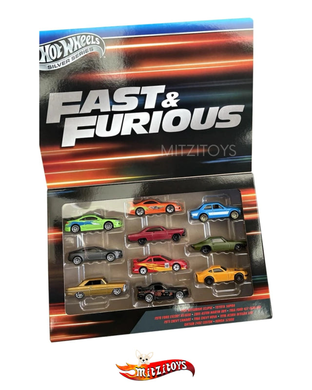 Fast & Furious 10-Pack – Hot Wheels Silver Series