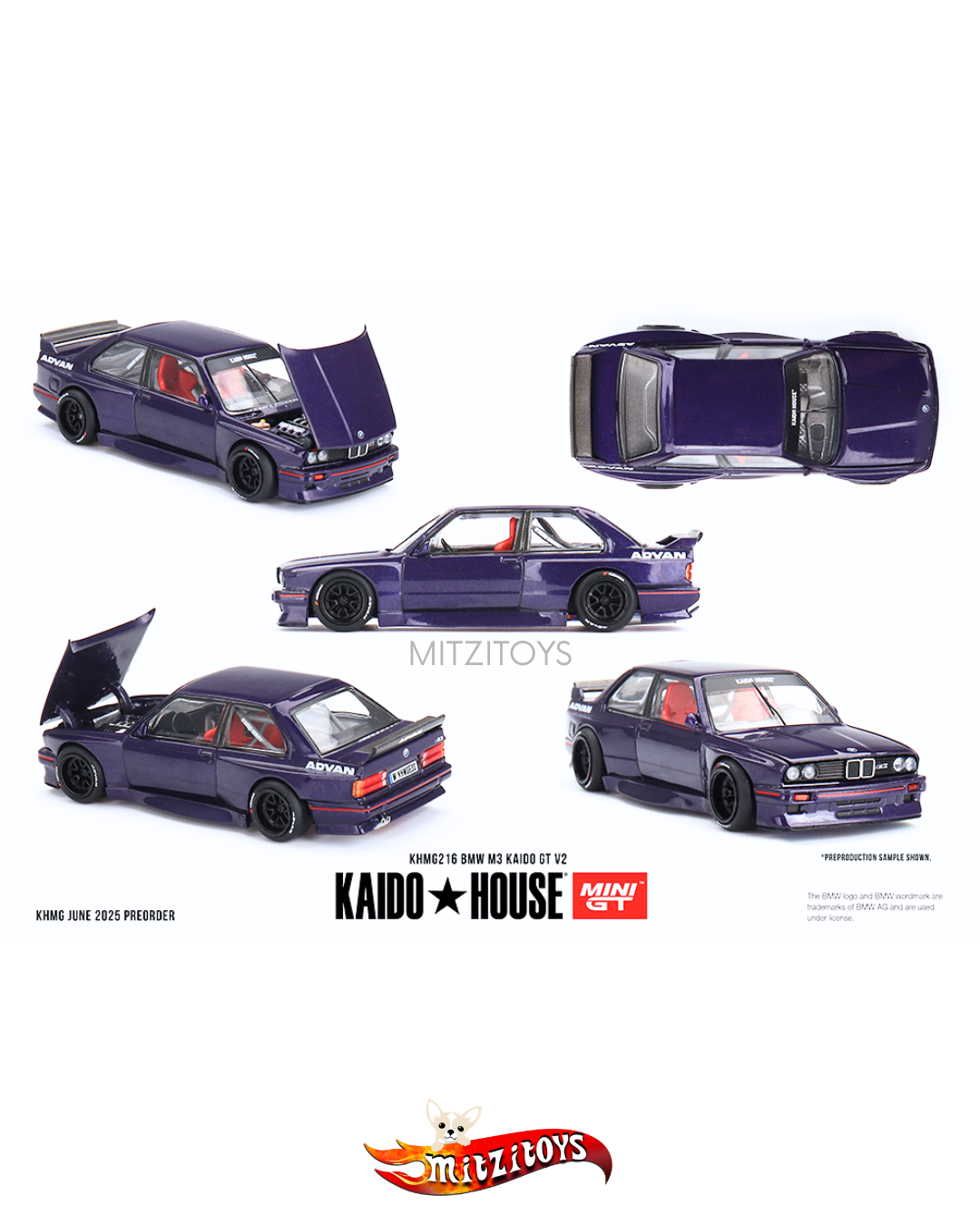 BMW M3 Kaido GT V2 - Mini GT: Kaido House (KHMG216)