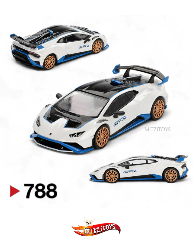 Lamborghini Huracán STO - Mini GT - Bianco Asopo (788)