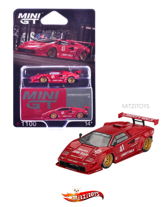 Lamborghini Countach LB-Works - Mini GT (#1100)