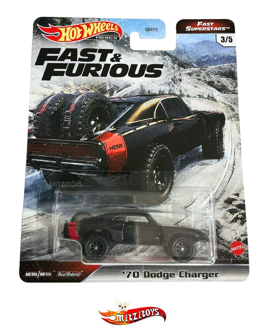 '70 Dodge Charger 3/5 - Fast & Furious: Fast Superstars - Hot Wheels Premium