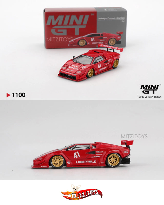 Lamborghini Countach LB-Works - Mini GT (#1100)