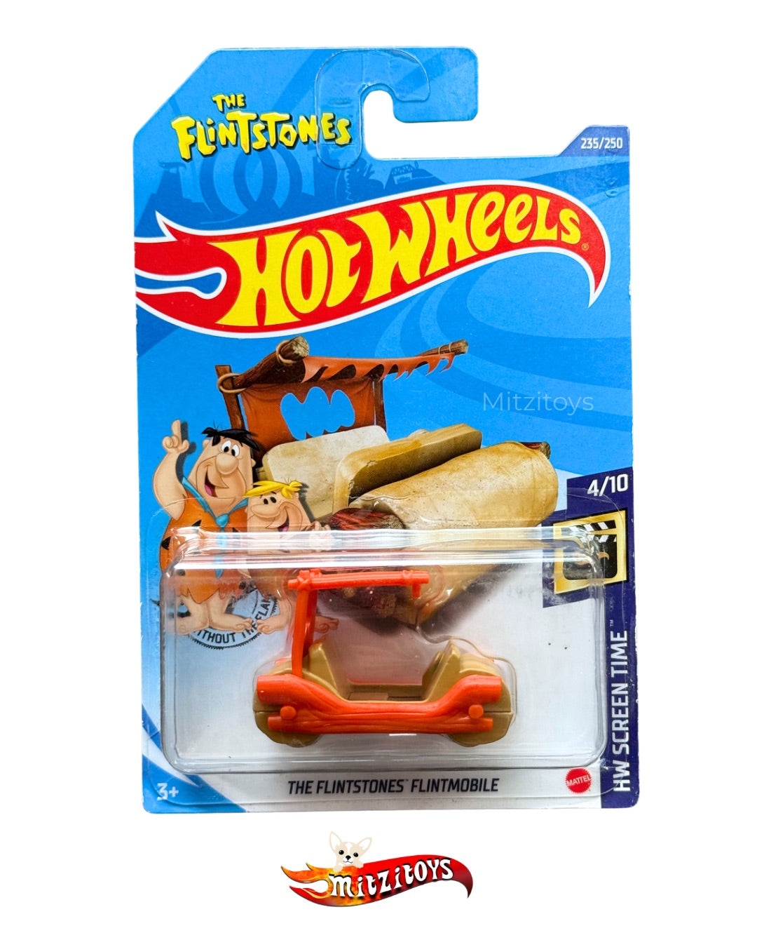 Los Picapiedra The Flintstones Flintmobile (4/10) - HW Screen Time - Hot Wheels Básico