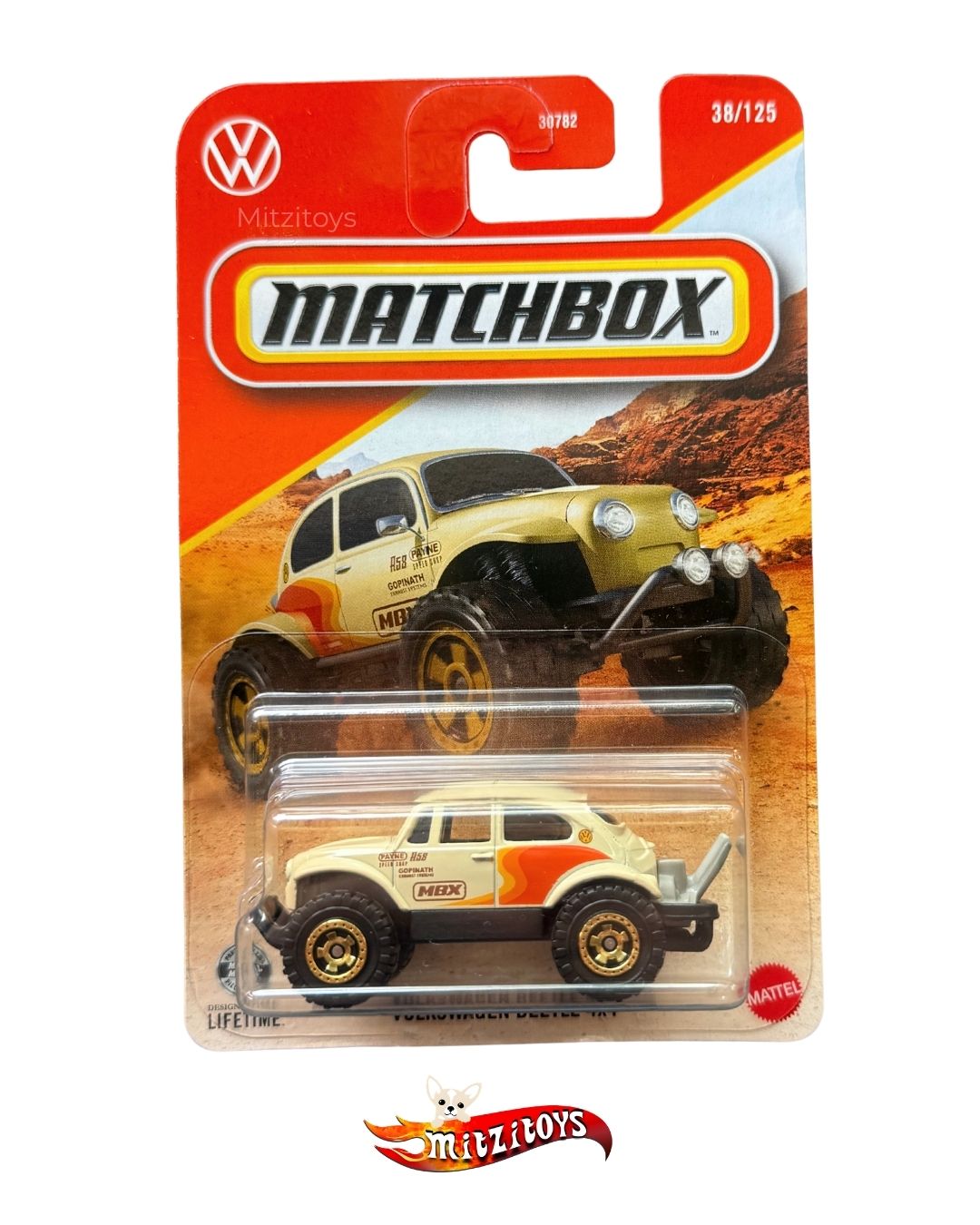 Volkswagen Vocho Beetle 4x4 (38/125) - Matchbox básico