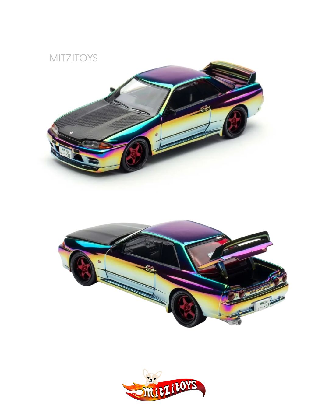 Nissan Skyline GT-R (BNR32)- Pop Race x XCartoys Exclusive S23-APAxpo2025