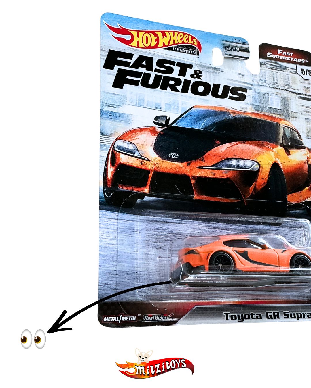 Toyota GR Supra (5/5) - Fast & Furious (Detalle): Fast Superstars - Hot Wheels Premium