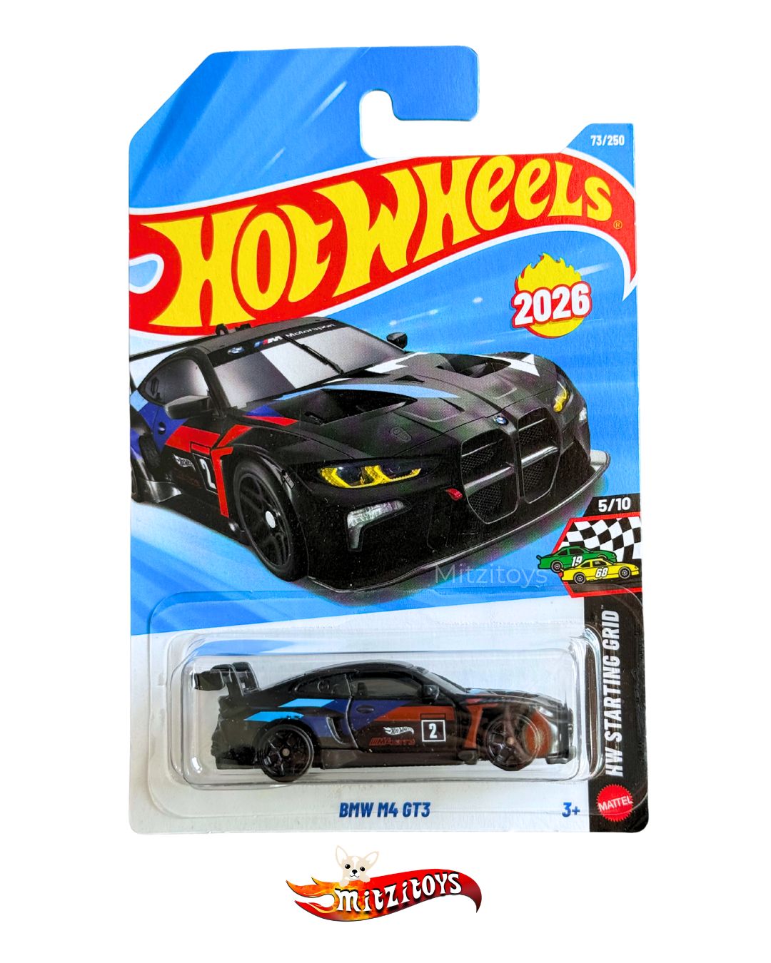 BMW M4 GT3 Negro - Hot Wheels (HW Starting Grid 73/250)