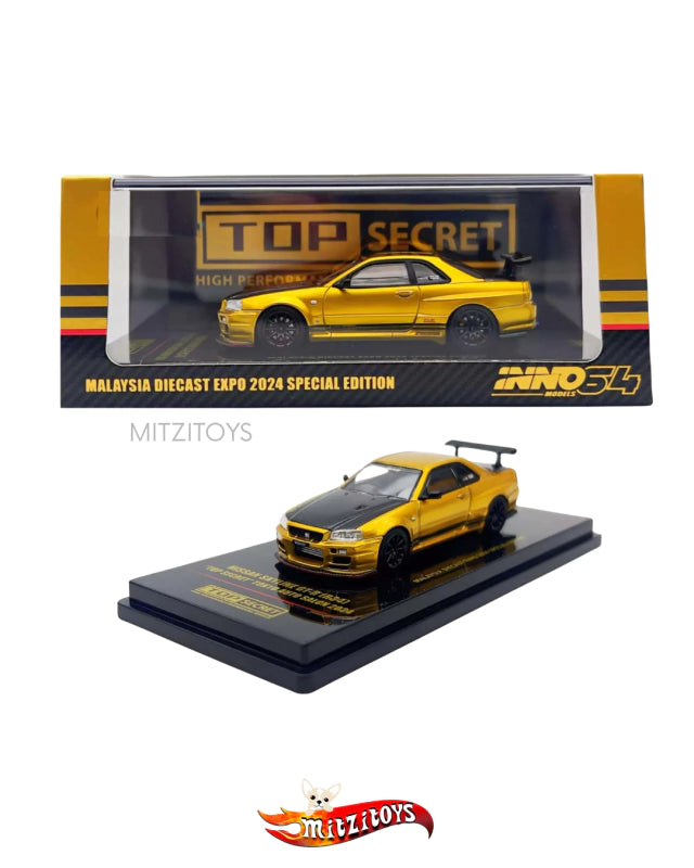 Nissan Skyline GT-R (R34) "Top Secret" - Inno64 Malaysia Diecast Expo 2024 Special Edition