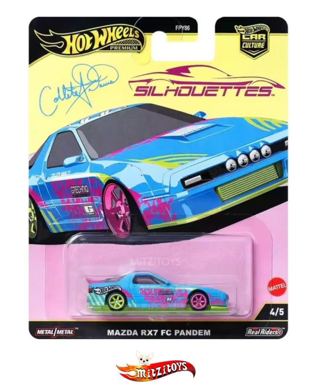 Mazda RX7 FC Pandem - Hot Wheels Premium - Car Culture Silhouettes 4/5