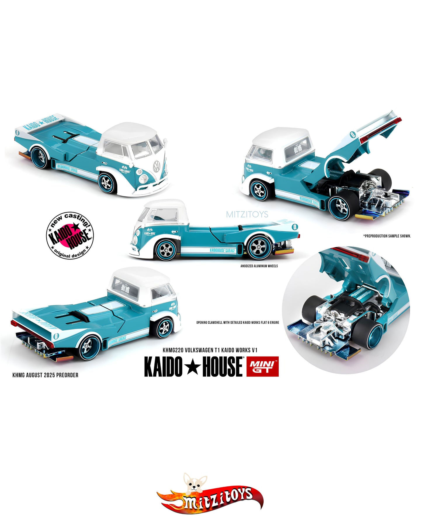 Volkswagen T1 Kaido Works V1 #220 - Kaido House - MINI GT
