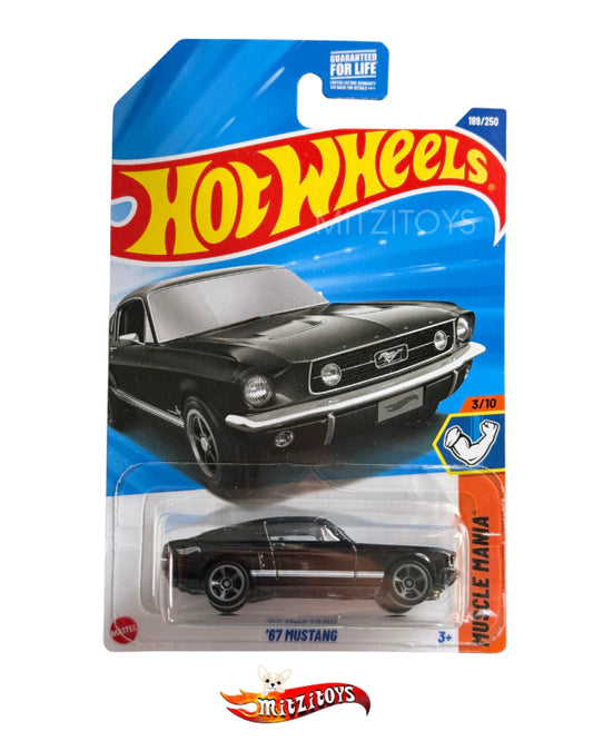 '67 Mustang Negro - Hot Wheels (Muscle Mania)