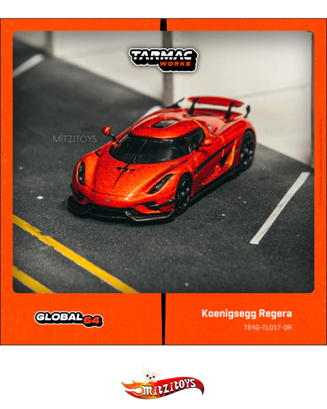 Koenigsegg Regera Naranja - Tarmac Works - Global64 (MiJo Exclusives Limited Edition)