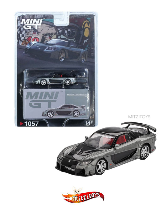 Mazda RX7 VeilSide Fortune7 Grey (#1057) - Mini GT 1:64