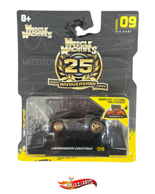 Lamborghini Countach - Muscle Machines 25th Anniversary (Model 09) - Gunmetal Grey