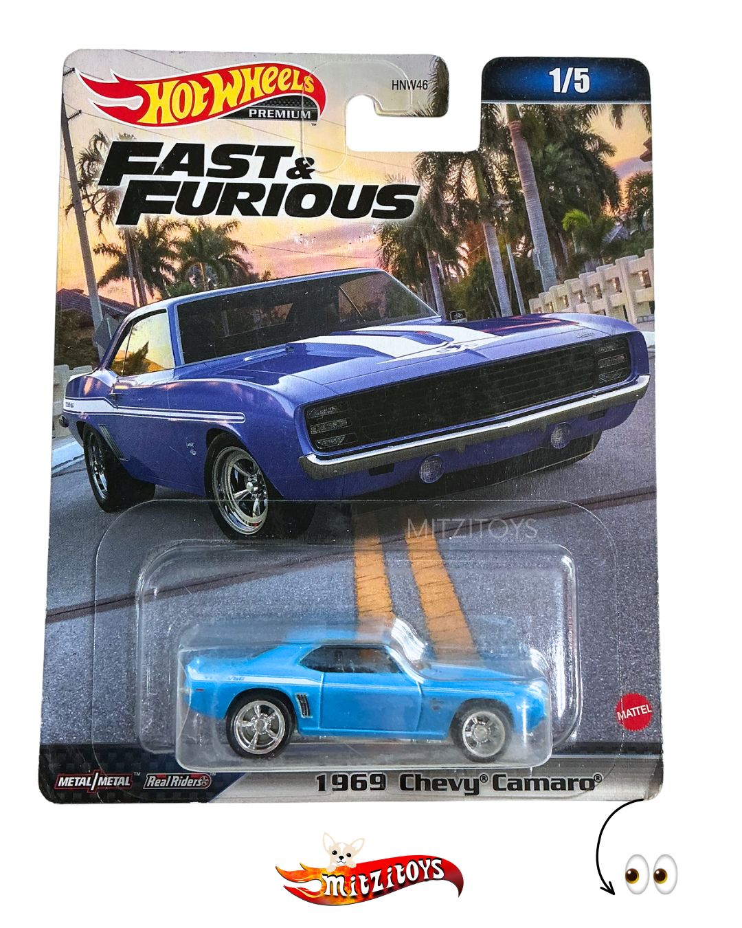 1969 Chevy® Camaro® 1/5 (Detalle) - Fast & Furious Premium (Yenko SYC)