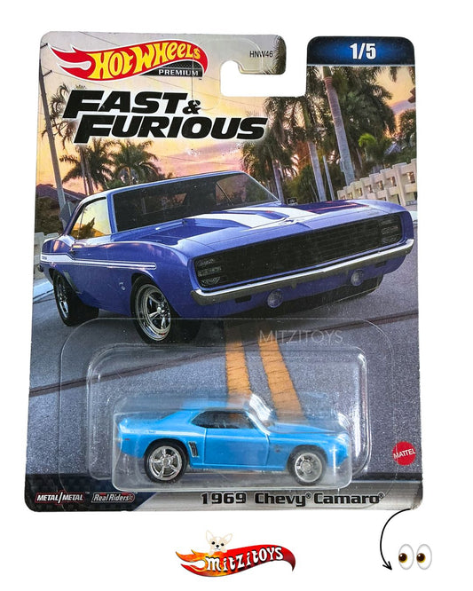 1969 Chevy® Camaro® 1/5 (Detalle) - Fast & Furious Premium (Yenko SYC)