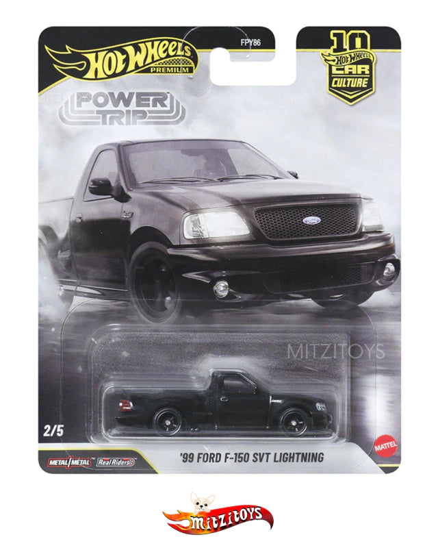 '99 Ford F-150 SVT Lightning Negro - Hot Wheels Premium - Car Culture: Power Trip (2/5)